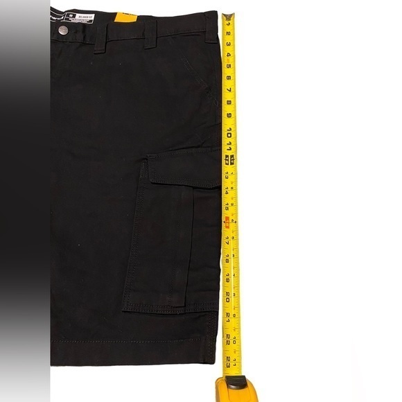 NWT Carhartt Men's Rugged Flex Relaxed Fit Canvas Cargo Black Work Short Size 46 - Picture 7 of 7